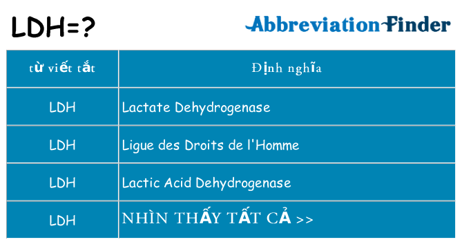 ldh hiện những gì đứng cho