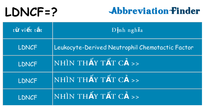 ldncf hiện những gì đứng cho