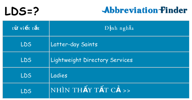 lds hiện những gì đứng cho