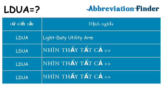 ldua hiện những gì đứng cho