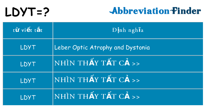 ldyt hiện những gì đứng cho