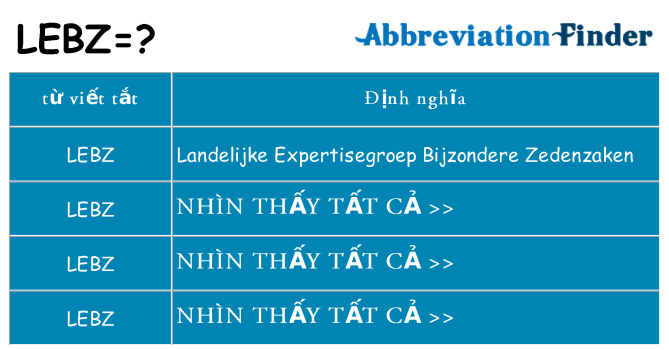 lebz hiện những gì đứng cho