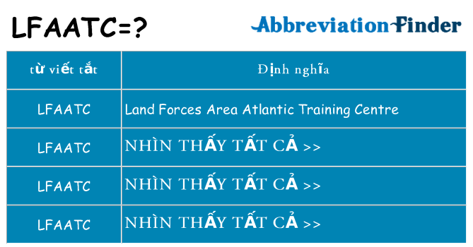 lfaatc hiện những gì đứng cho