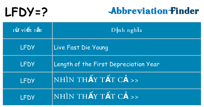 lfdy hiện những gì đứng cho