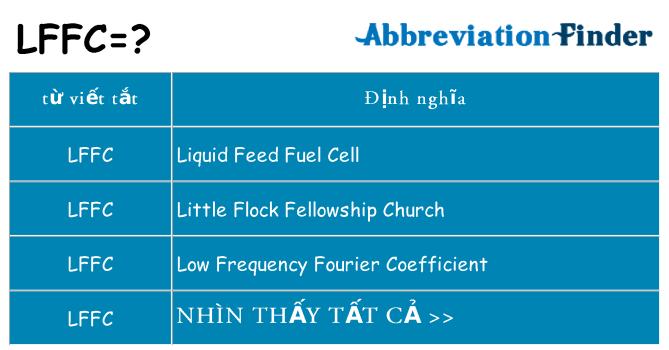 lffc hiện những gì đứng cho