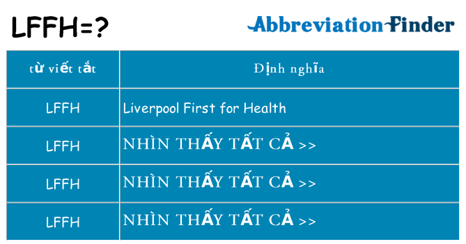lffh hiện những gì đứng cho