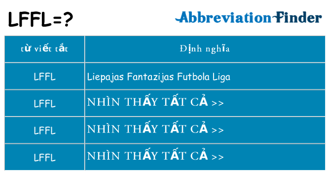 lffl hiện những gì đứng cho