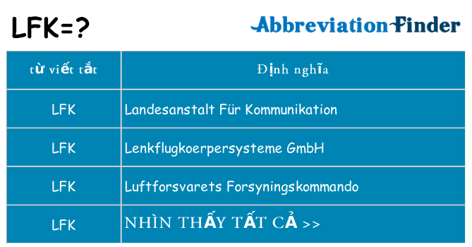 lfk hiện những gì đứng cho