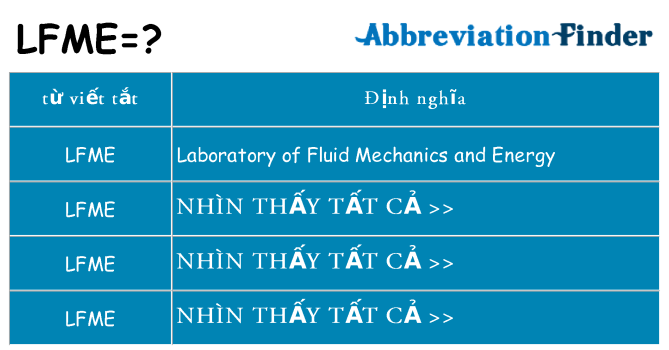 lfme hiện những gì đứng cho