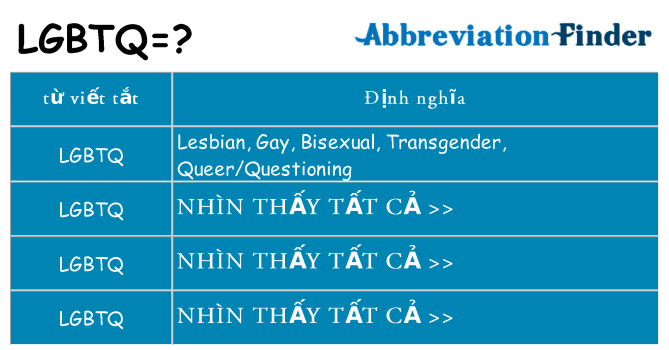 lgbtq hiện những gì đứng cho