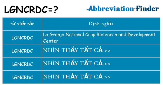 lgncrdc hiện những gì đứng cho