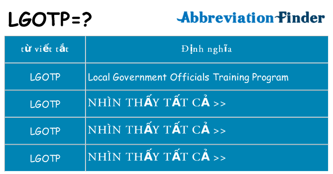 lgotp hiện những gì đứng cho