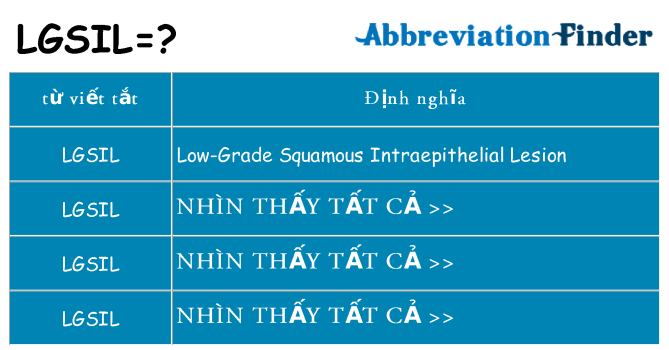 lgsil hiện những gì đứng cho