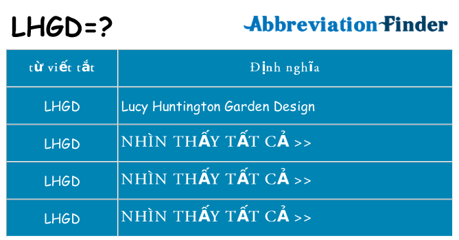 lhgd hiện những gì đứng cho
