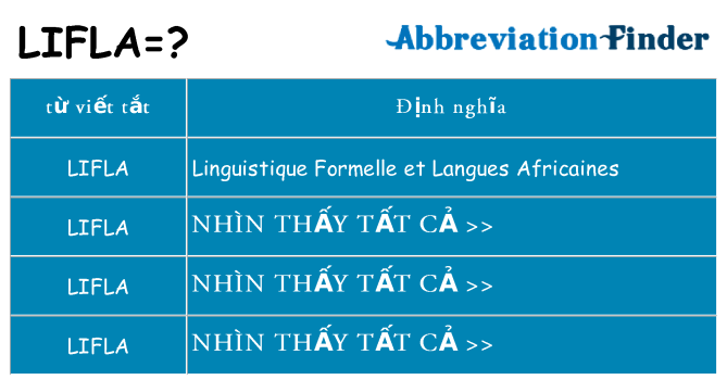 lifla hiện những gì đứng cho