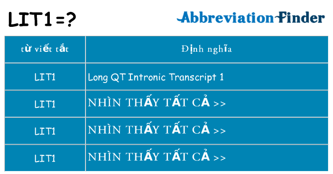 lit1 hiện những gì đứng cho