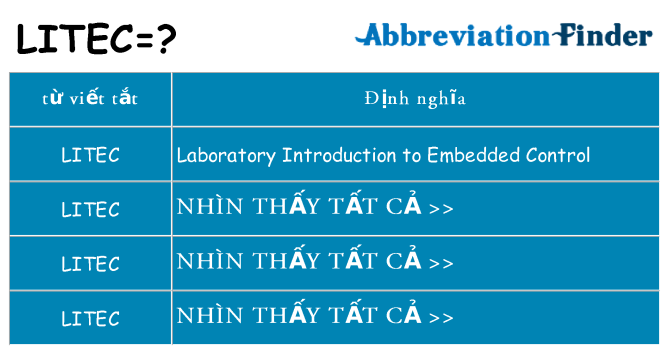 litec hiện những gì đứng cho