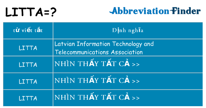 litta hiện những gì đứng cho