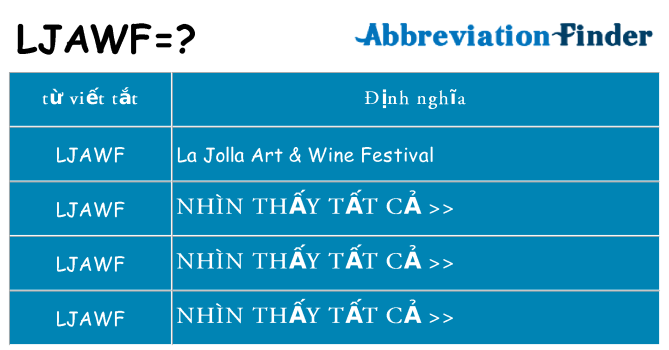 ljawf hiện những gì đứng cho