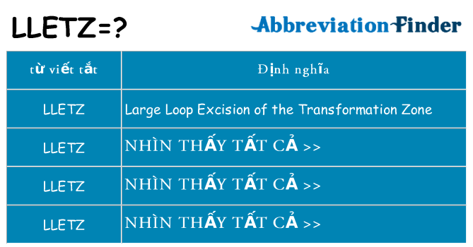lletz hiện những gì đứng cho