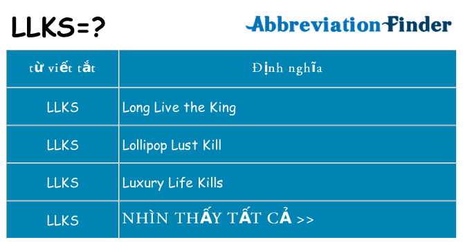 llks hiện những gì đứng cho