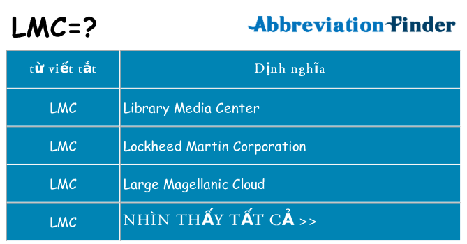 lmc hiện những gì đứng cho