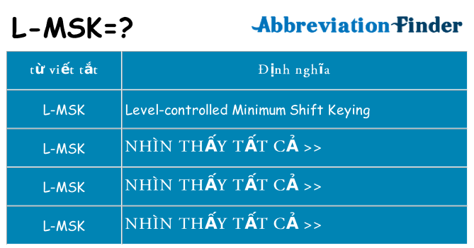 l-msk hiện những gì đứng cho