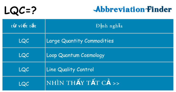 lqc hiện những gì đứng cho