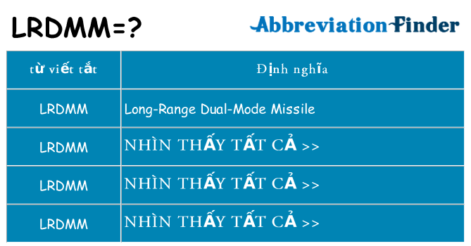 lrdmm hiện những gì đứng cho