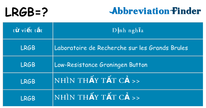 lrgb hiện những gì đứng cho