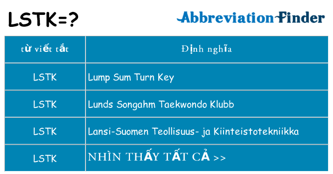 lstk hiện những gì đứng cho