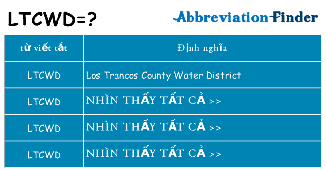ltcwd hiện những gì đứng cho