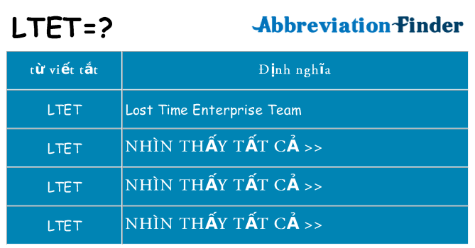ltet hiện những gì đứng cho