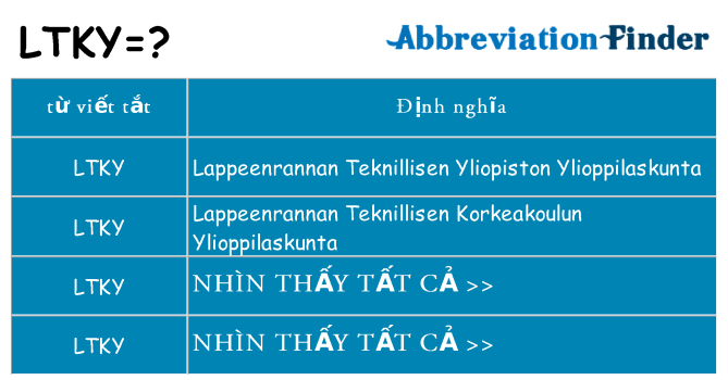 ltky hiện những gì đứng cho