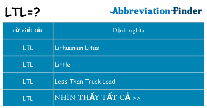 ltl hiện những gì đứng cho
