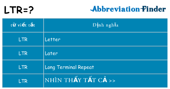 ltr hiện những gì đứng cho