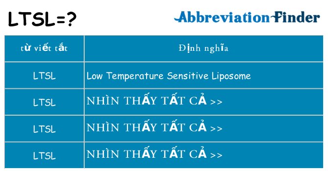 ltsl hiện những gì đứng cho