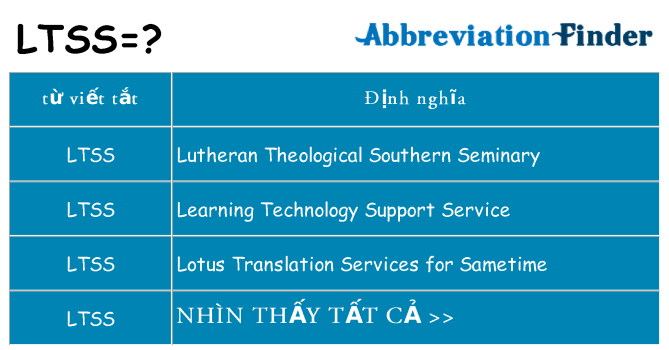 ltss hiện những gì đứng cho