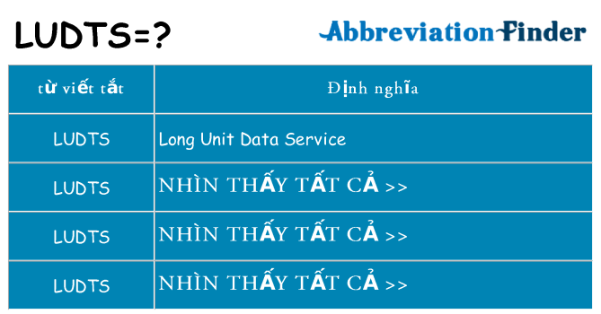 ludts hiện những gì đứng cho