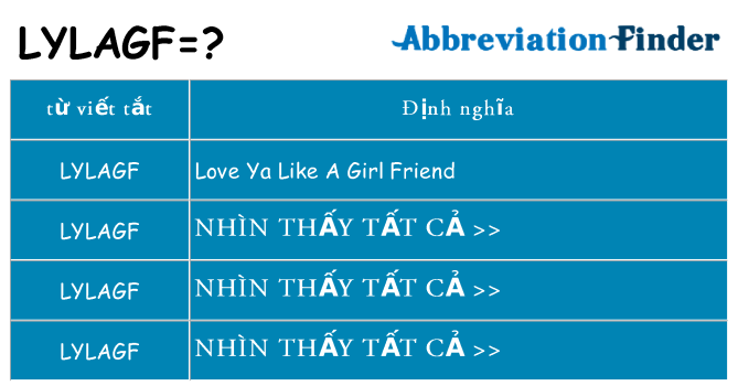 lylagf hiện những gì đứng cho
