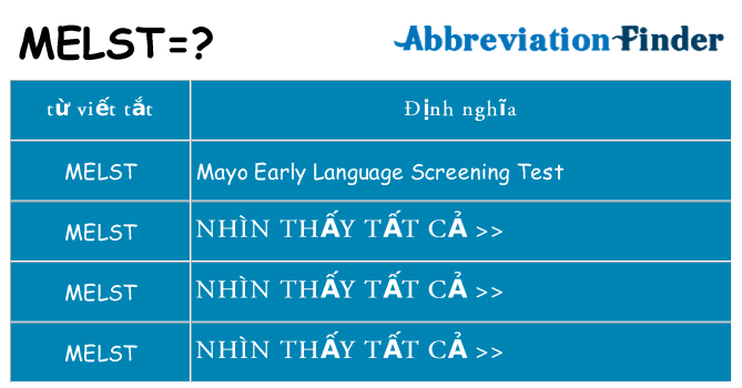melst hiện những gì đứng cho