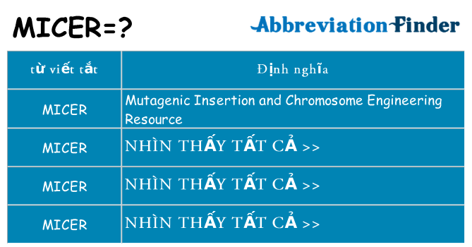 micer hiện những gì đứng cho