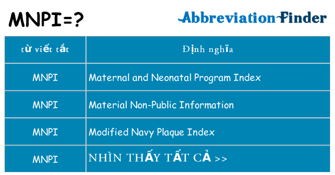 mnpi hiện những gì đứng cho
