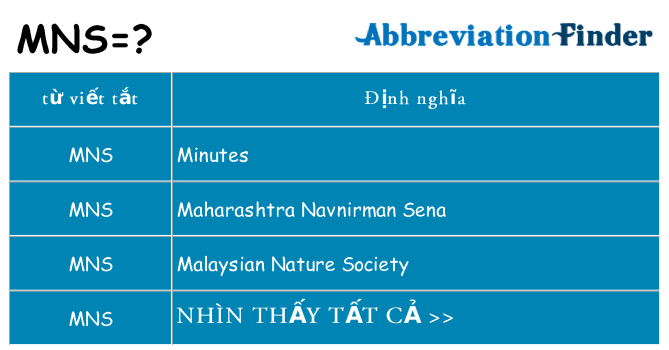 mns hiện những gì đứng cho