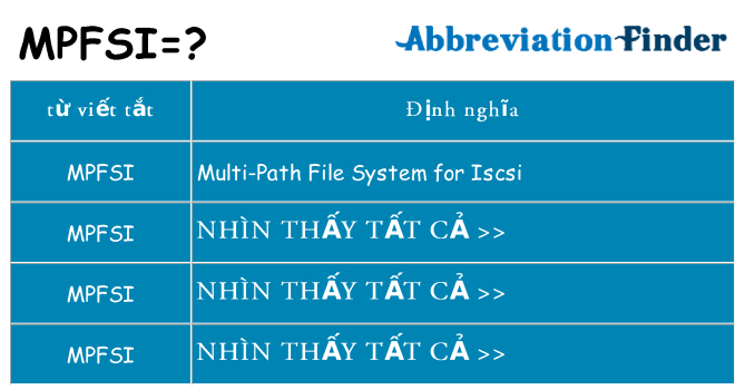 mpfsi hiện những gì đứng cho