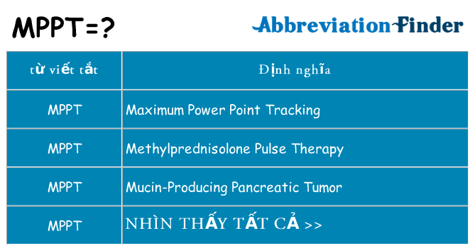 mppt hiện những gì đứng cho