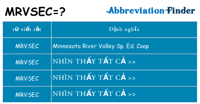mrvsec hiện những gì đứng cho