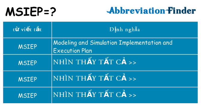 msiep hiện những gì đứng cho