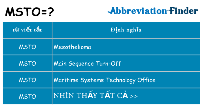 msto hiện những gì đứng cho