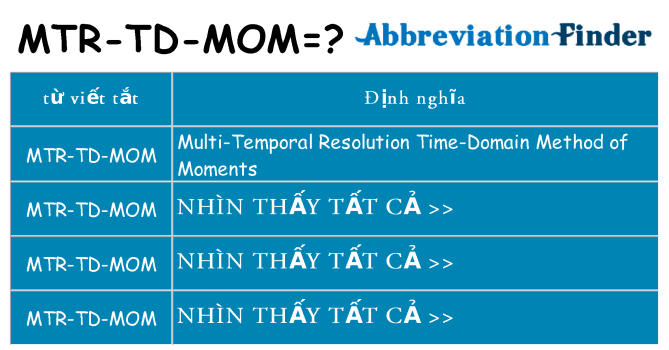 mtr-td-mom hiện những gì đứng cho
